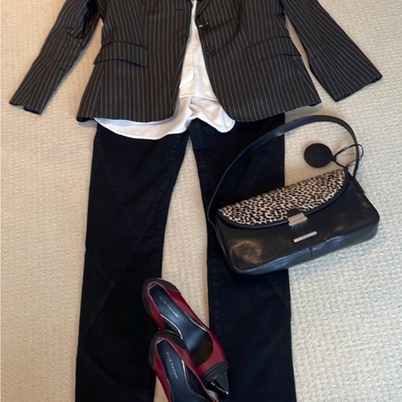 FINAL SALE Joe's Waxed Denim Jeans (Black Skinny), size 29 - Picture 4 of 8